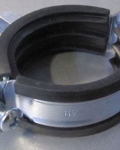 Pipe bracket BSH M8/10 40-44 galv./rubber